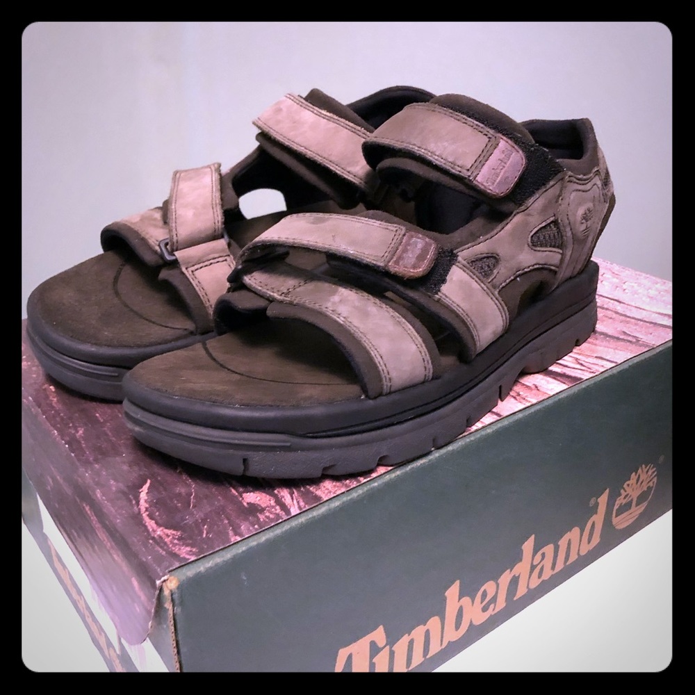 NEW Timberland Men’s 3 Strap Sandal Cinder Size 7